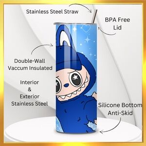 Labubu -  20oz Tumbler Stainless Steel Handmade with ❤️